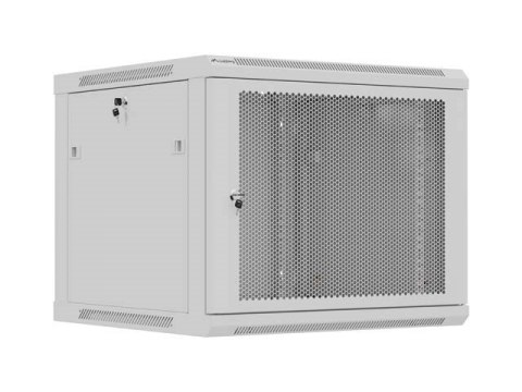 LANBERG SZAFA INSTALACYJNA RACK WISZĄCA 19" 9U 600X600 SZARA DRZWI PERFOROWANE (FLAT PACK)