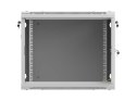 LANBERG SZAFA INSTALACYJNA RACK WISZĄCA 19" 9U 600X600 SZARA DRZWI PERFOROWANE (FLAT PACK)