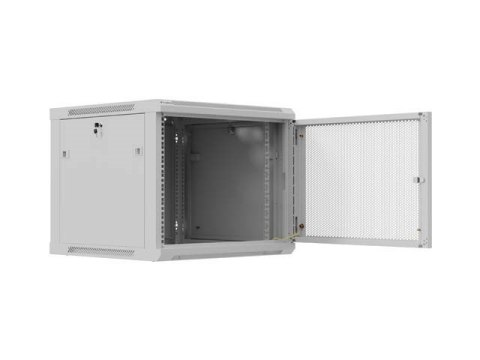 LANBERG SZAFA INSTALACYJNA RACK WISZĄCA 19" 9U 600X600 SZARA DRZWI PERFOROWANE (FLAT PACK)