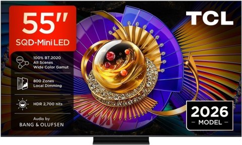 TCL C7L 55C7L Telewizor 139,7 cm (55") 4K Ultra HD Smart TV Wi-Fi Czarny 2700 cd/m2