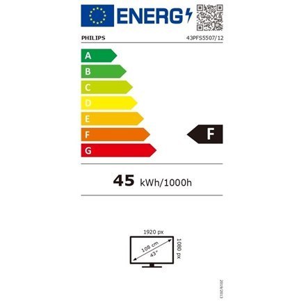 Philips | 43PFS5507 | 43"" | 108 cm | 1080p