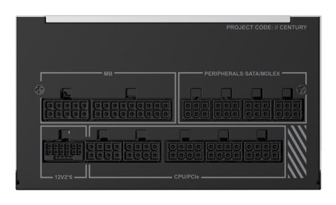 Montech CENTURY II 1050W moduł zasilaczy 20+4 pin ATX ATX Srebrny
