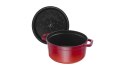 Garnek żeliwny okrągły STAUB 40509-852-0 - czerwony 6.7 ltr