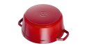 Garnek żeliwny okrągły STAUB 40509-852-0 - czerwony 6.7 ltr