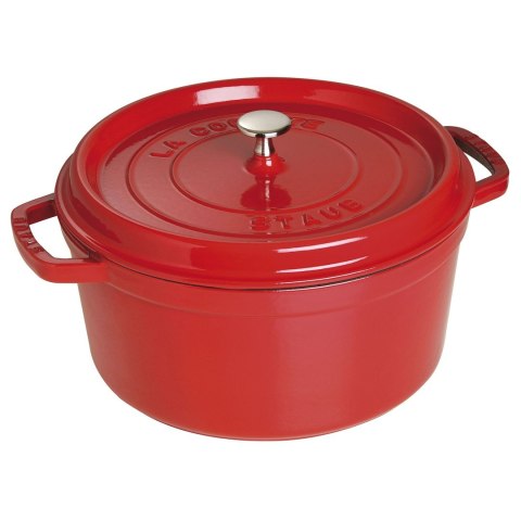 Garnek żeliwny okrągły STAUB 40509-852-0 - czerwony 6.7 ltr