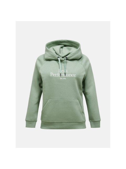 Bluza damska PEAK PERFORMANCE W Original Hood kolor zielony - S