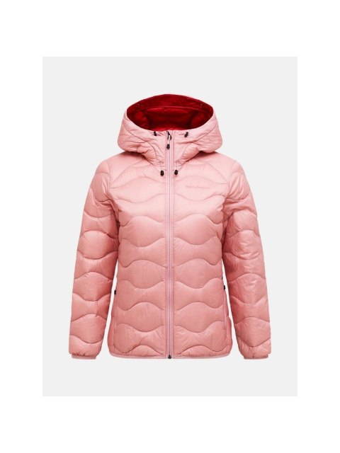 Kurtka damska puchowa PEAK PERFORMANCE W Helium Down Hood Jacket kolor rĂłĹĽowy - M