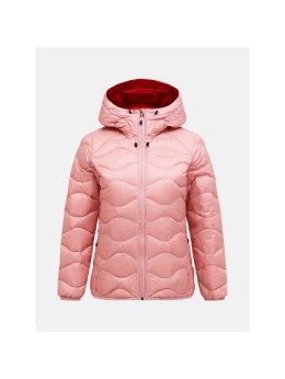 Kurtka damska puchowa PEAK PERFORMANCE W Helium Down Hood Jacket kolor rĂłĹĽowy - S