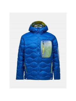 Kurtka puchowa mÄ™ska PEAK PERFORMANCE M Helium Aop Utility Down Hood kolor niebieski - M