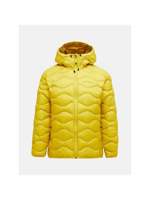 Kurtka puchowa mÄ™ska PEAK PERFORMANCE M Helium Down Hood Jacket kolor ĹĽĂłĹ‚ty - L