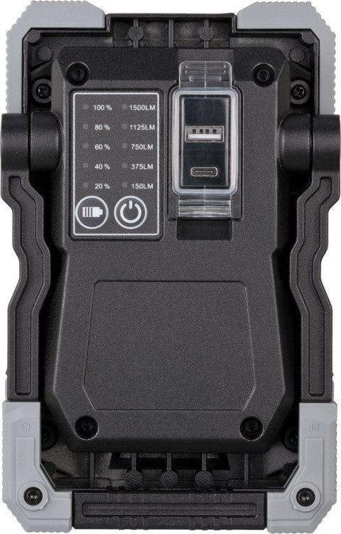Brennenstuhl 1173100100 reflektor Czarny, Szary 15 W LED
