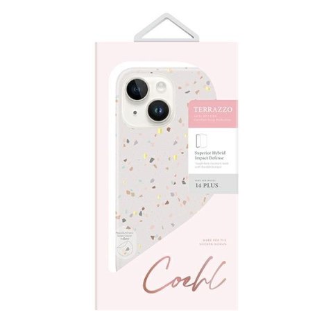 UNIQ etui Coehl Terrazzo iPhone 14 Plus 6,7" piaskowy/sandstone