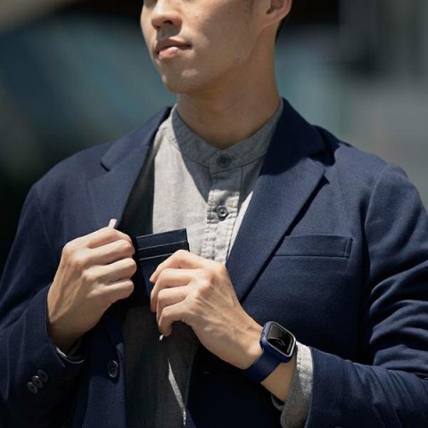 UNIQ etui Moduo Apple Watch Series 4/5/6/7/8/SE 44/45mm niebieski-szary/blue-grey