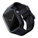 UNIQ pasek Monos 2in1 Apple Watch Strap + Case Series 4/5/6/7/8/SE 44/45mm. czarny/midnight black