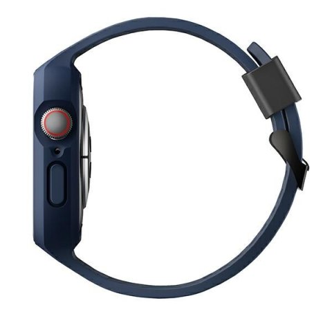 UNIQ pasek Monos 2in1 Apple Watch Strap + Case Series 4/5/6/7/8/SE 44/45mm. niebieski/marine blue