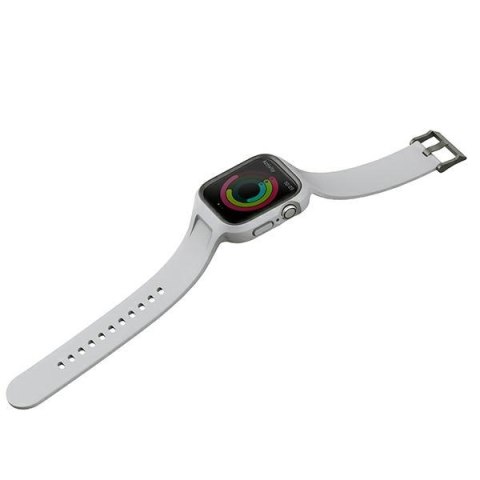 UNIQ pasek Monos 2in1 Apple Watch Strap + Case Series 4/5/6/7/8/SE 44/45mm. szary/chalk grey