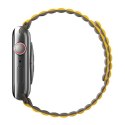 UNIQ pasek Revix Apple Watch Series 4/5/6/7/8/SE/SE2/Ultra 42/44/45mm. Reversible Magnetic musztardowy-khaki/mustard-khaki