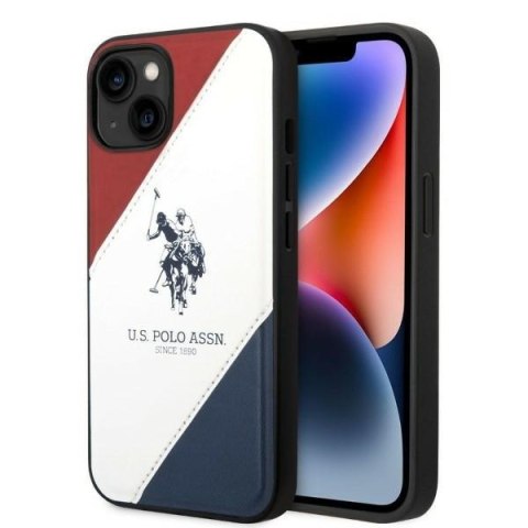 US Polo USHCP14SPSO3 iPhone 14 6,1" biały/white Tricolor Embossed