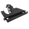 Alantec Przełącznica światłowodowa teleskopowa 24xSC duplex / 24xLC quad 19" 1U z akcesoriami montażowymi (dławiki, opaski) (FOP