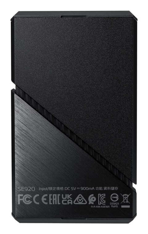 ADATA SE920 Technologia Thunderbolt 4 TB USB Type-C USB4 Gen 3x2 Czarny