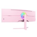 Arozzi Nova 49" Curved monitor komputerowy 124,5 cm (49") 5120 x 1440 px Dual QHD LED Różowy