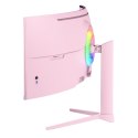 Arozzi Nova 49" Curved monitor komputerowy 124,5 cm (49") 5120 x 1440 px Dual QHD LED Różowy