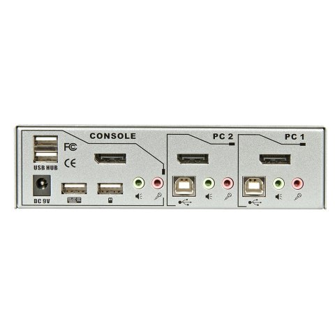 Lindy 39304 przełącznik KVM Srebrny