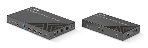 Przedłużacz KVM Lindy 70m Cat.6A TypeC i HDMI HDBaseT 3.0 (38346)