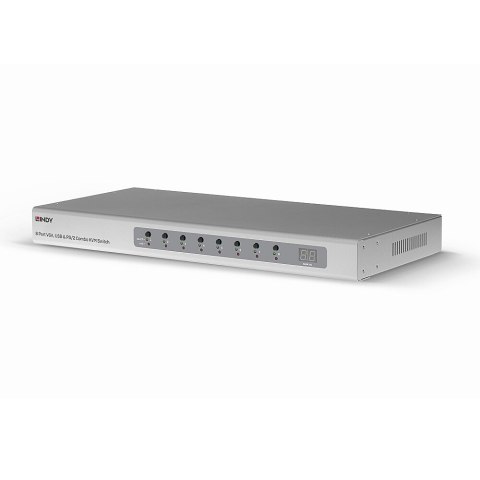 Przełącznik KVM LINDY 8 portów VGA, USB i PS/2 Combo