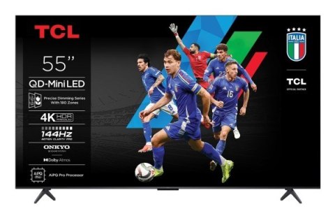 TCL C6K 55C6K Telewizor 139,7 cm (55") 4K Ultra HD Smart TV Wi-Fi Metaliczny