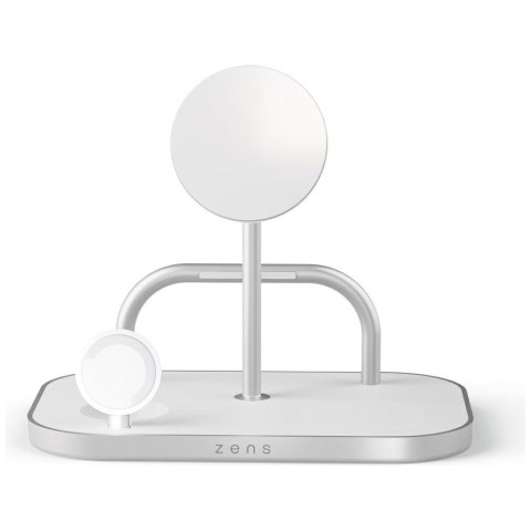 Magnetyczna ładowarka indukcyjna Zens 4w1 Qi2 60W USB-C srebrny