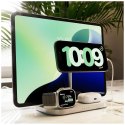 Magnetyczna ładowarka indukcyjna Zens 4w1 Qi2 60W USB-C srebrny