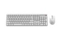 GEMBIRD BEZPRZEWODOWY ZESTAW KLAWIATURY + MYSZ SILENT KEY PRO BUSINESS, BIAŁY, UKŁAD RU