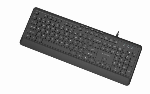 GEMBIRD KLAWIATURA PRZEWODOWA MULTIMEDIALNA SLIM, USB 5 KLAWISZY HOTKEYS, US LAYOUT, CZARNA