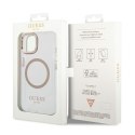 Guess GUHMP14MHTRMD iPhone 14 Plus 6,7" złoty/gold hard case Metal Outline Magsafe