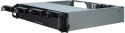 Inter-Tech IPC 2U-2404S Rack Czarny, Srebrny