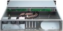 Inter-Tech IPC 2U-2404S Rack Czarny, Srebrny