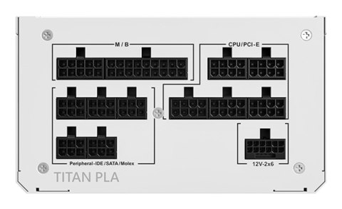 Montech Titan PLA 850W - 80 PLUS & Cybenetics Platinum, modularny, PCIe 5.1 - 850 Wat