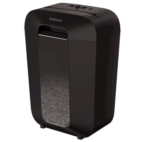 Niszczarka Fellowes LX70, 4407501 kolor czarny, 18 litrów, Niszczy jednorazowo do 11 kartek A4 (70g) na ścinki 4×40 mm (P-4/T-4)