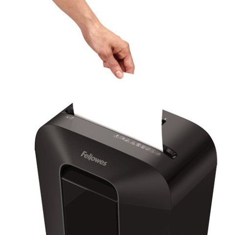 Niszczarka Fellowes LX70, 4407501 kolor czarny, 18 litrów, Niszczy jednorazowo do 11 kartek A4 (70g) na ścinki 4×40 mm (P-4/T-4)