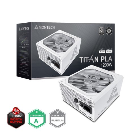 Zasilacz Montech Titan PLA 1200W - 80 PLUS & Cybenetics Platinum, modular, PCIe 5.1 - 1200 Watt