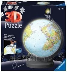 Puzzle 3D Ravensburger - Puzzle-Ball Luminous Globe / 540 elementów / od 10 lat