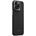 Etui PITAKA Ultra-Slim PitaTap MagSafe do iPhone 16 Pro Max czarno szary
