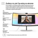 Monitor HP LED 34" S7 Pro 734pm (8K157UT) Curved IPS 120Hz WQHD Kamera RJ-45 ThunderBolt 4