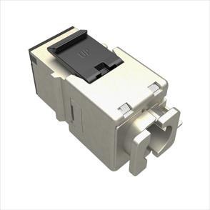 Moduł Keystone szybkozaciskowy narzędziowy SOLARIX Cat.6 STP FTP RJ45 srebrny