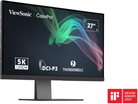 Viewsonic VP2788-5K monitor komputerowy 68,6 cm (27") 5120 x 2880 px 5K Ultra HD LED Czarny