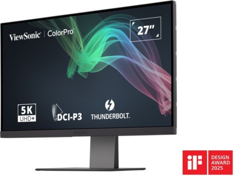 Viewsonic VP2788-5K monitor komputerowy 68,6 cm (27") 5120 x 2880 px 5K Ultra HD LED Czarny