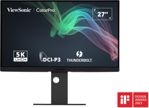 Viewsonic VP2788-5K monitor komputerowy 68,6 cm (27") 5120 x 2880 px 5K Ultra HD LED Czarny