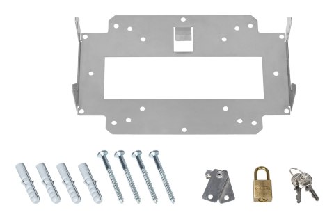 LANCOM Wall Mount + Lock (LN, Bulk 10) Metaliczny