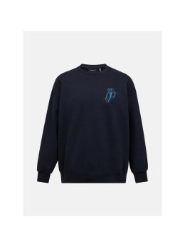 Bluza mÄ™ska PEAK PERFORMANCE M Terry Graphic Crew kolor czarny - M